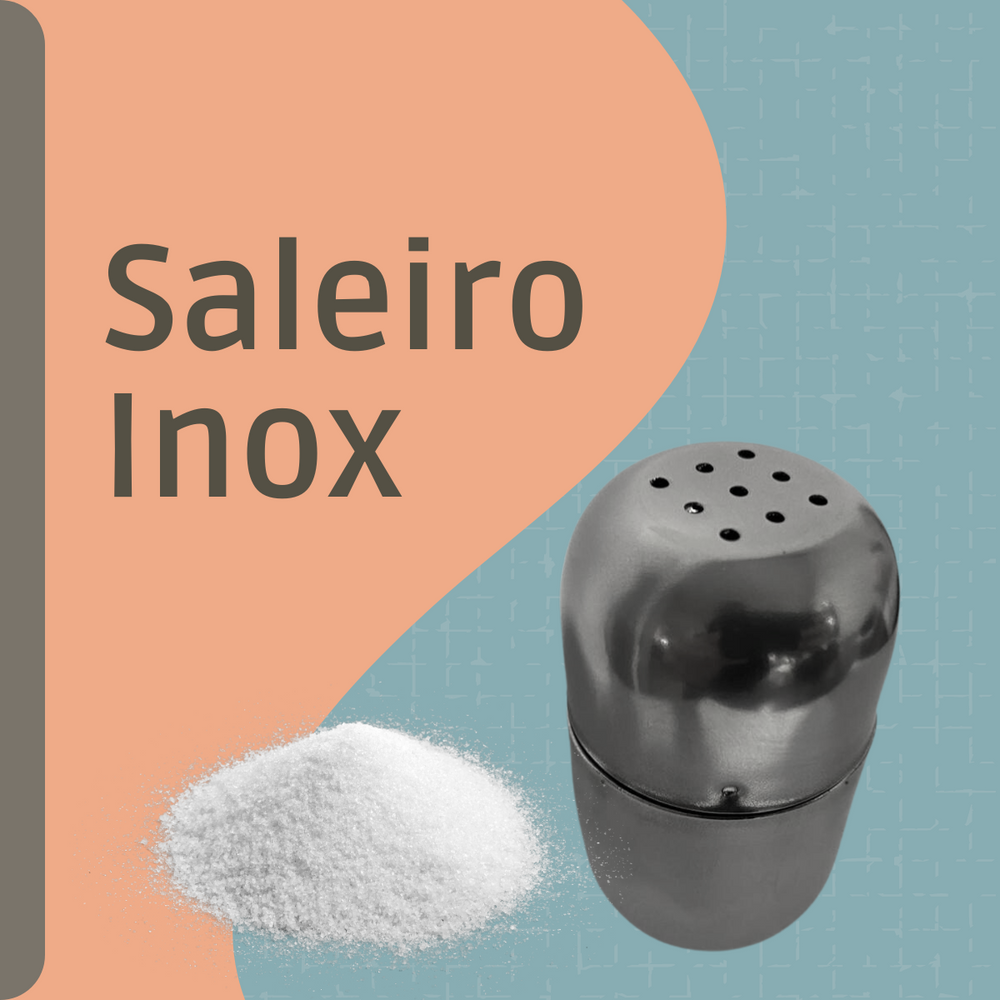 Saleiro Pimenteiro em Aço Inox Alissan