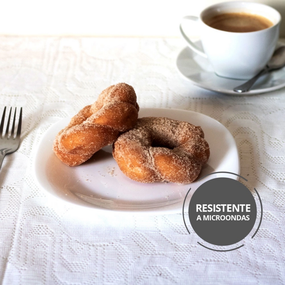 Prato Sobremesa Vidro Carine White Luminarc Day Home