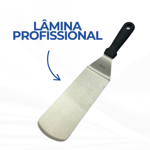 Espátula Curva Aço Inox - A Gourmet