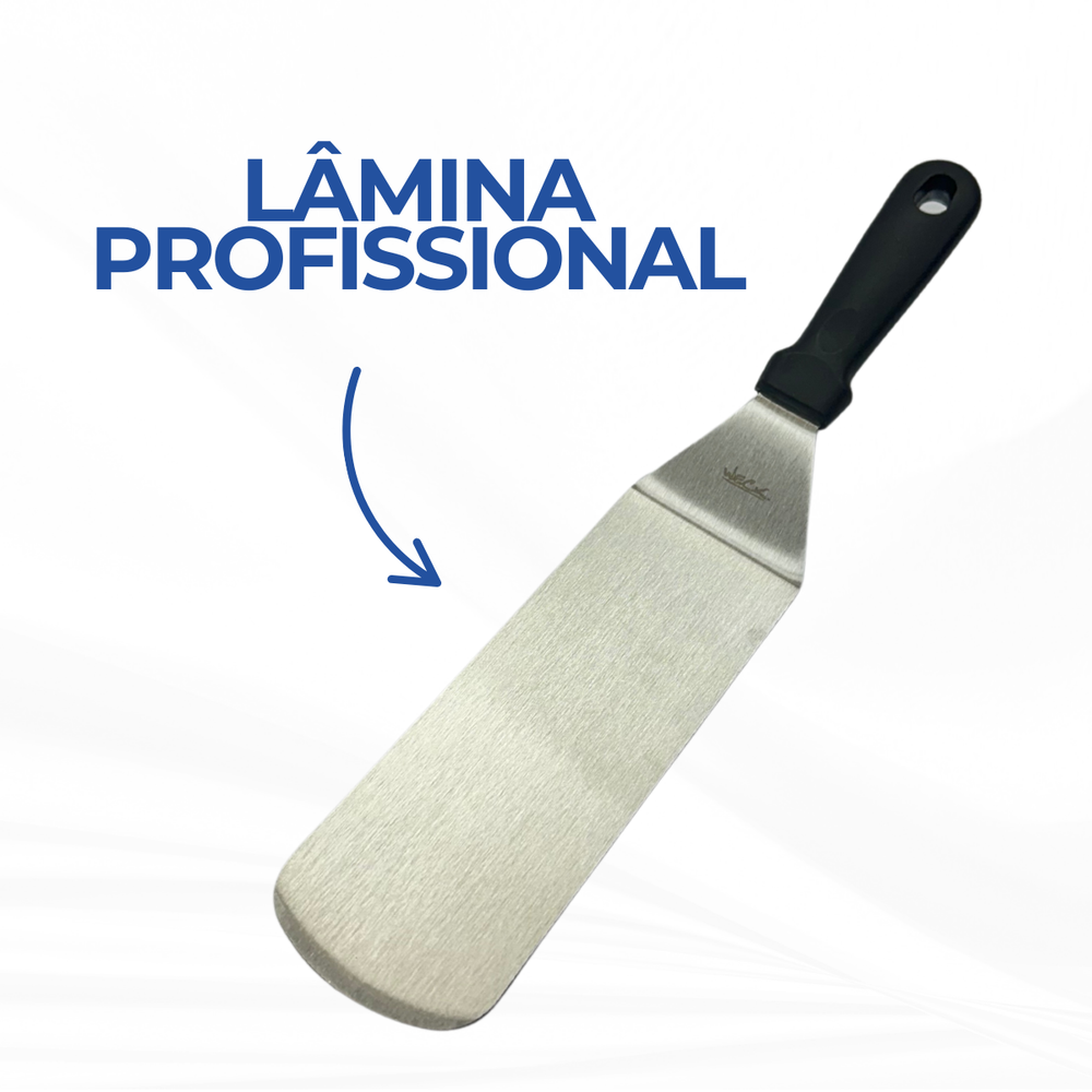 Espátula Curva Aço Inox - A Gourmet