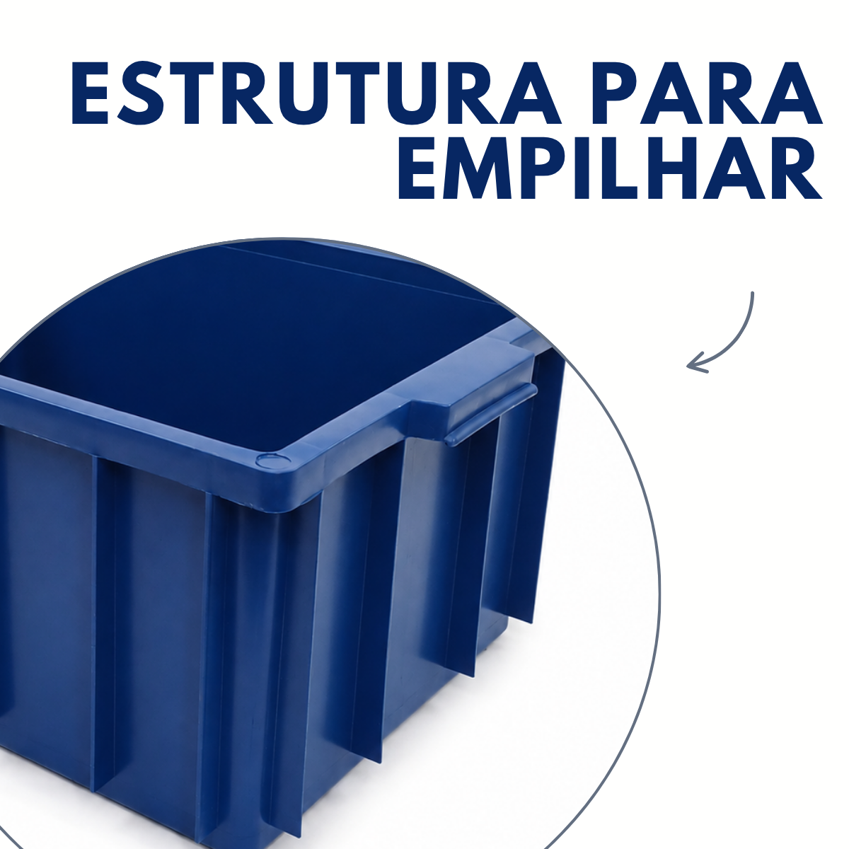 Caixa Organizadora Azul 26 Litros