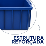 Caixa Organizadora Azul 26 Litros