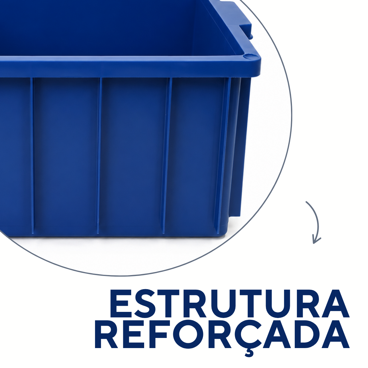 Caixa Organizadora Azul 26 Litros