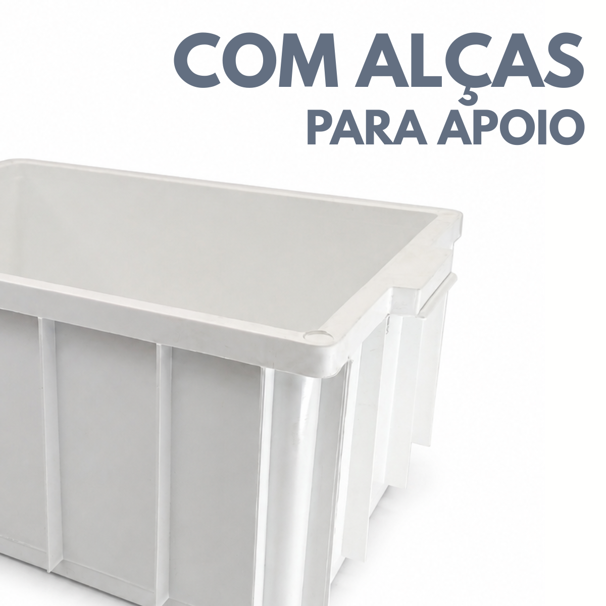 Caixa Organizadora Branca Sem Tampa 26L