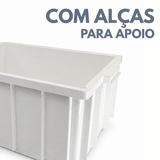 Caixa Organizadora Branca Sem Tampa 26L