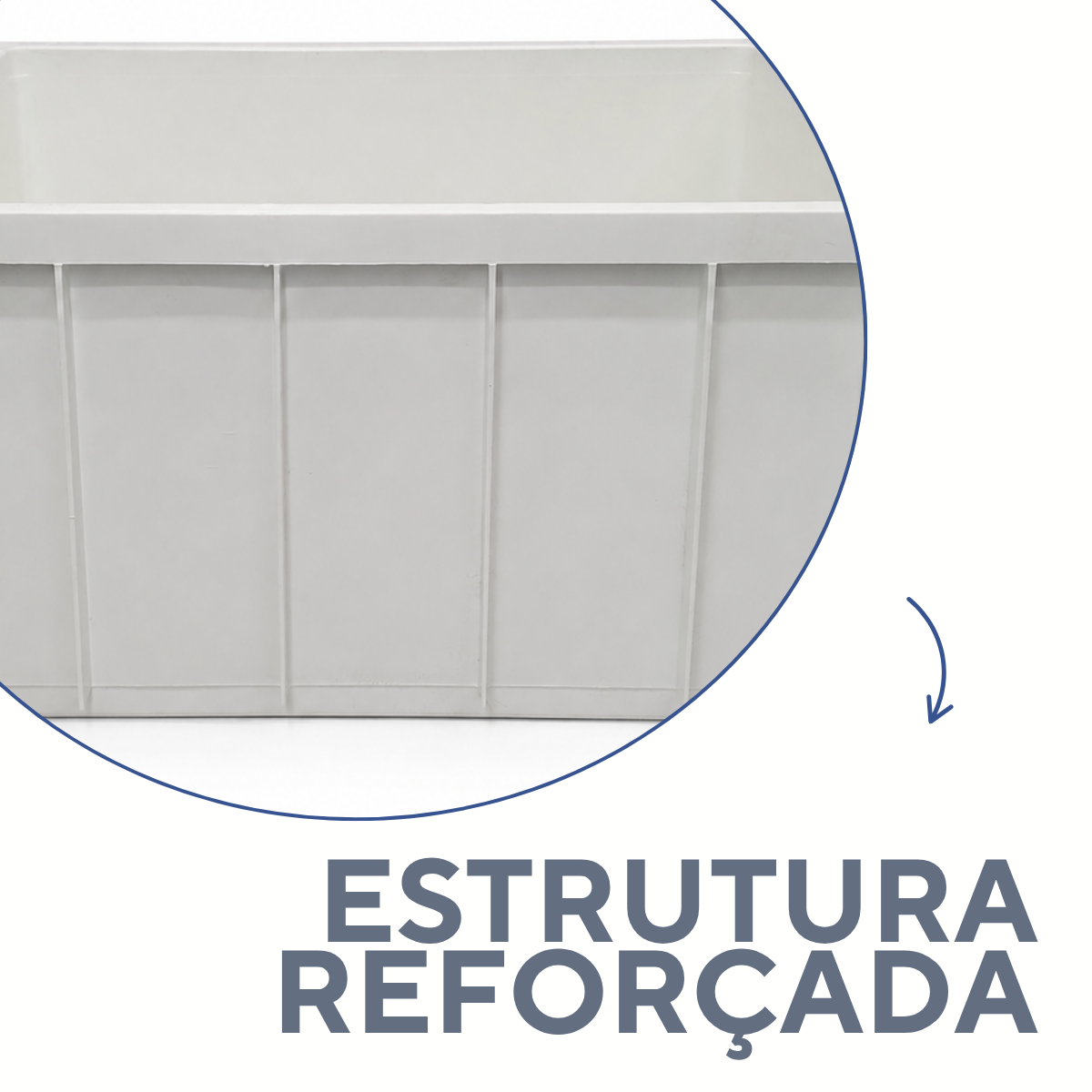 Caixa Organizadora Branca Sem Tampa 26L
