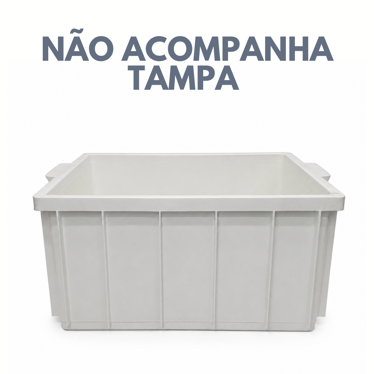 Caixa Organizadora Branca Sem Tampa 26L