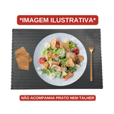 Jogo Americano Cinza Azulado de PVC - A Gourmet