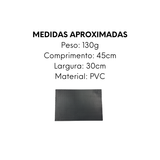 Jogo Americano Cinza Azulado de PVC - A Gourmet