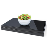 Mesa Térmica Fria Vidro Temperado Preto - A Gourmet