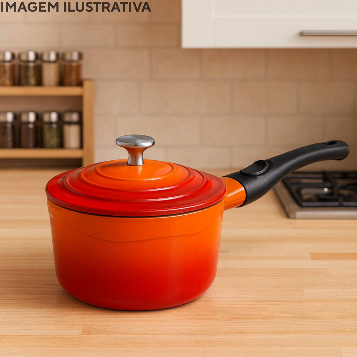 Panela Le cook 2L Degradê Revestimento Antiaderente Cerâmico