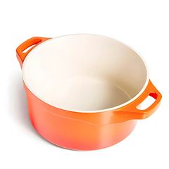 Panela Caçarola Ceramica Antiaderente 20cm Laranja Le Cook