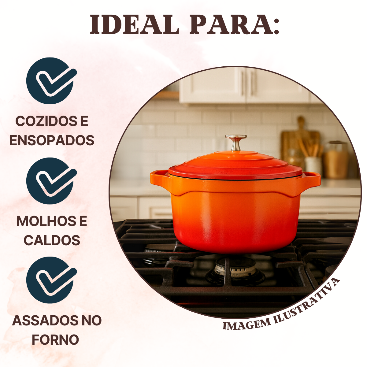 Caçarola Panela Le Cook 2,6L Antiaderente Cerâmico