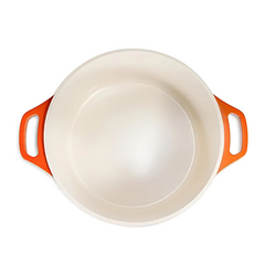 Panela Caçarola 28cm Cerâmica Antiaderente Laranja Le Cook