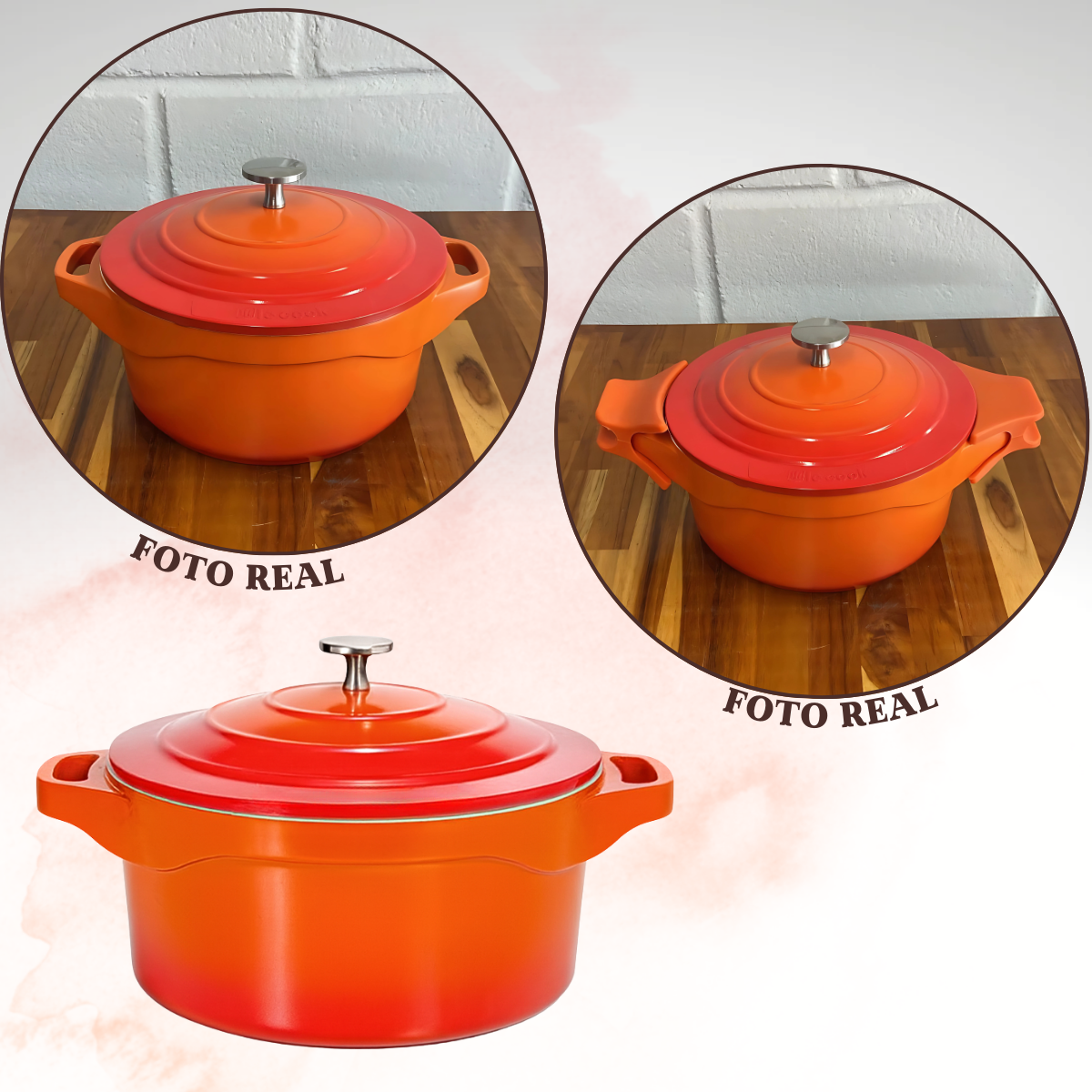 Caçarola Panela Le Cook 2,6L Antiaderente Cerâmico