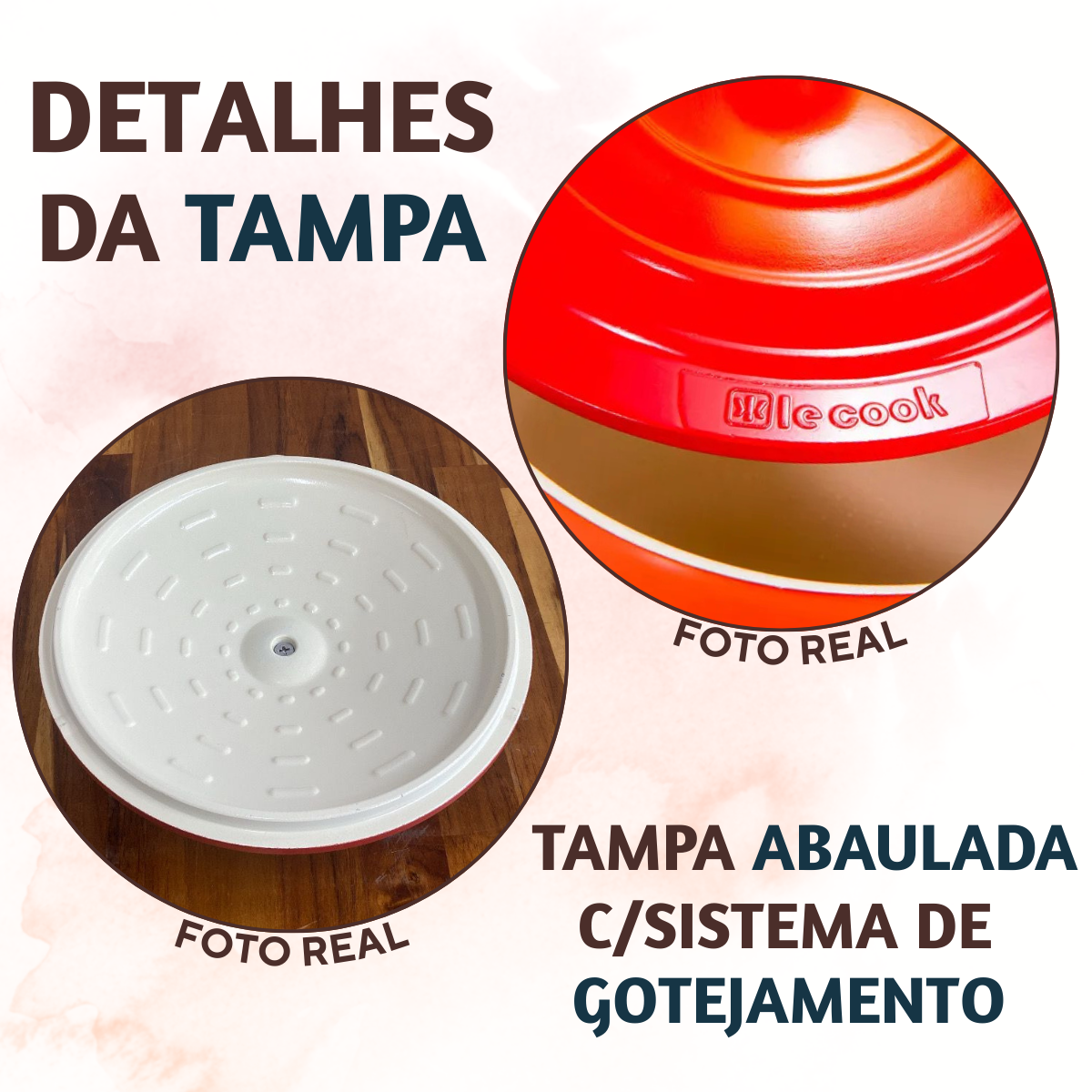 Caçarola Panela Le Cook 2,6L Antiaderente Cerâmico