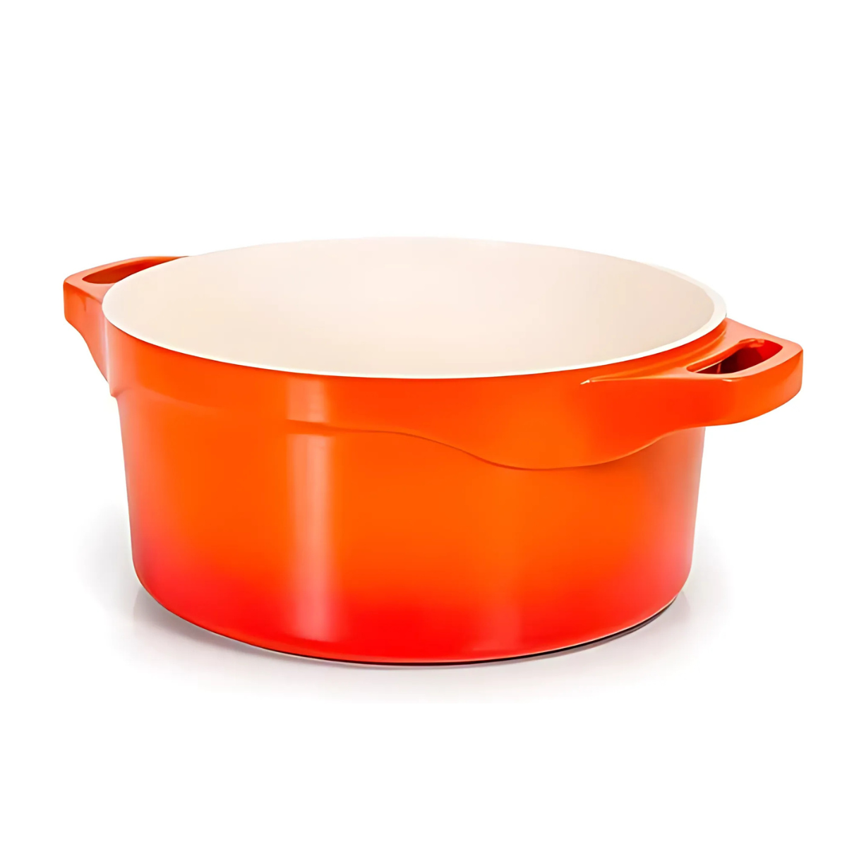 Panela Caçarola 28cm Cerâmica Antiaderente Laranja Le Cook