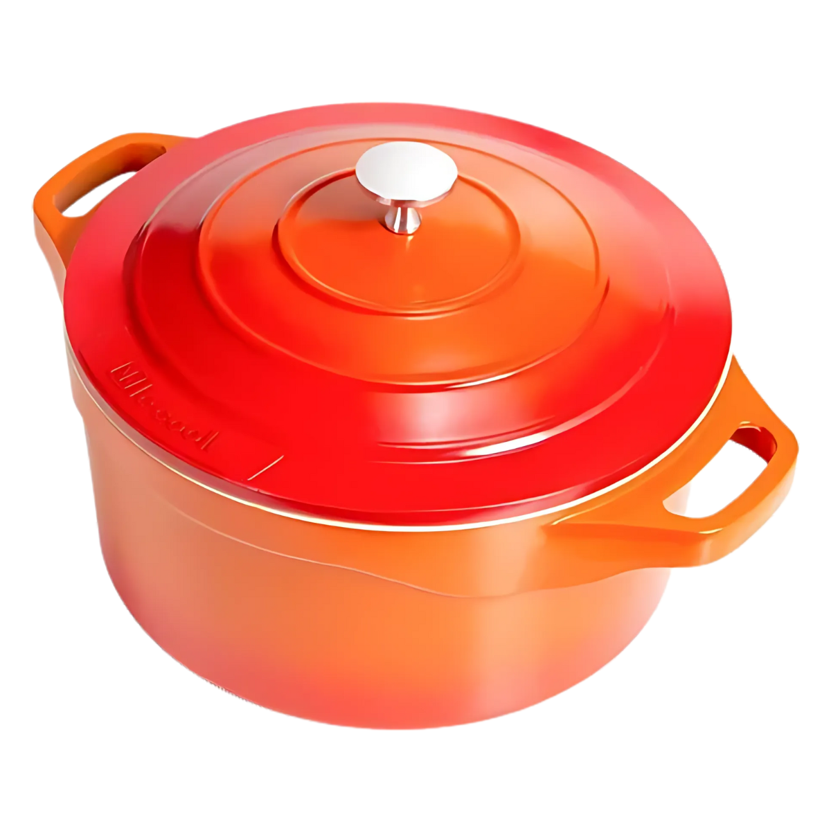 Panela Caçarola 28cm Cerâmica Antiaderente Laranja Le Cook