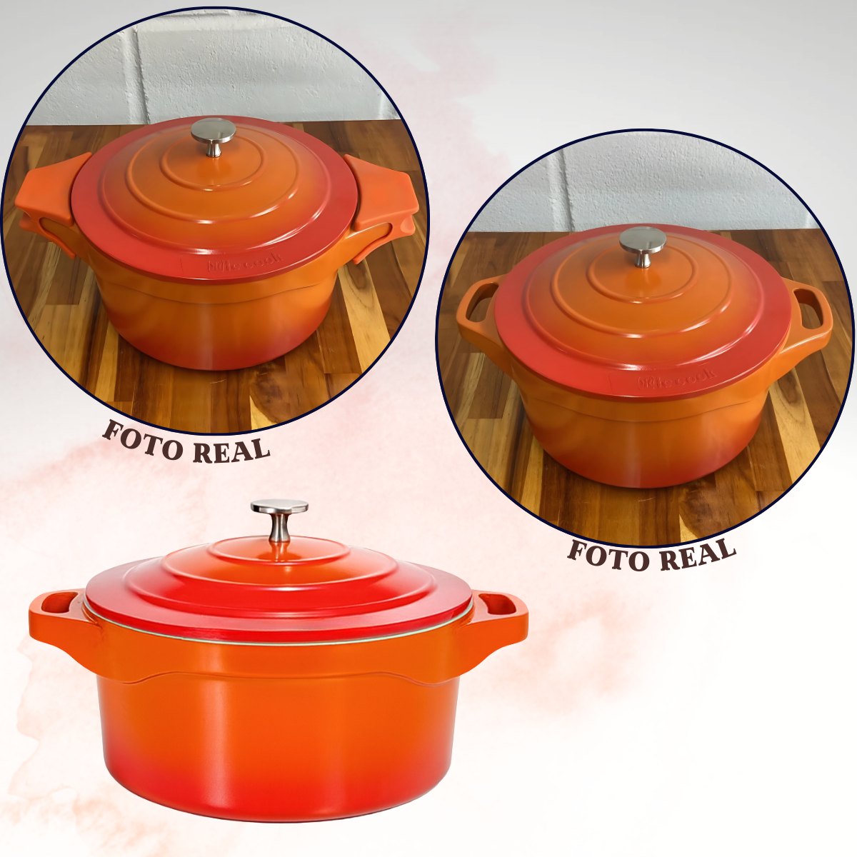 Panela Caçarola Cerâmica Antiaderente Le Cook 4,5L