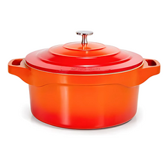 Panela Caçarola 28cm Cerâmica Antiaderente Laranja Le Cook