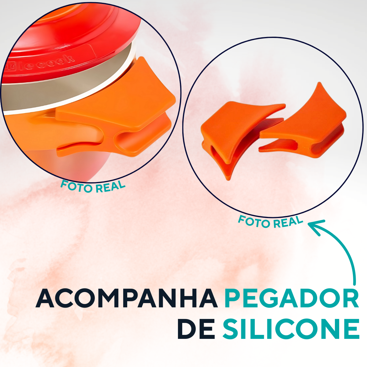 Caçarola Baixa Le Cook 2,4L Antiaderente Cerâmico