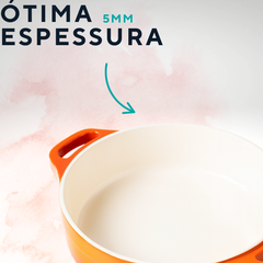 Caçarola Baixa Le Cook 2,4L Antiaderente Cerâmico