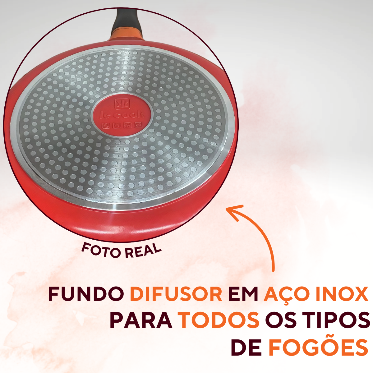 Frigideira Antiaderente Cerâmica 2,2l Le Cook