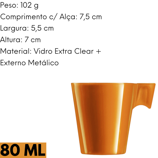 Xicara Napoli Expresso Caramelo 80 ML