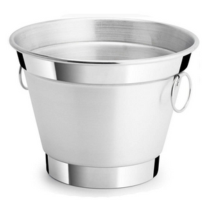 Balde de Gelo Pequeno Aluminio Polido 2,5L Lidermix