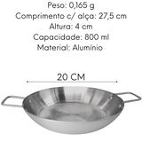 Frigideira Pergaminho Extra Escovado N20 Lidermix
