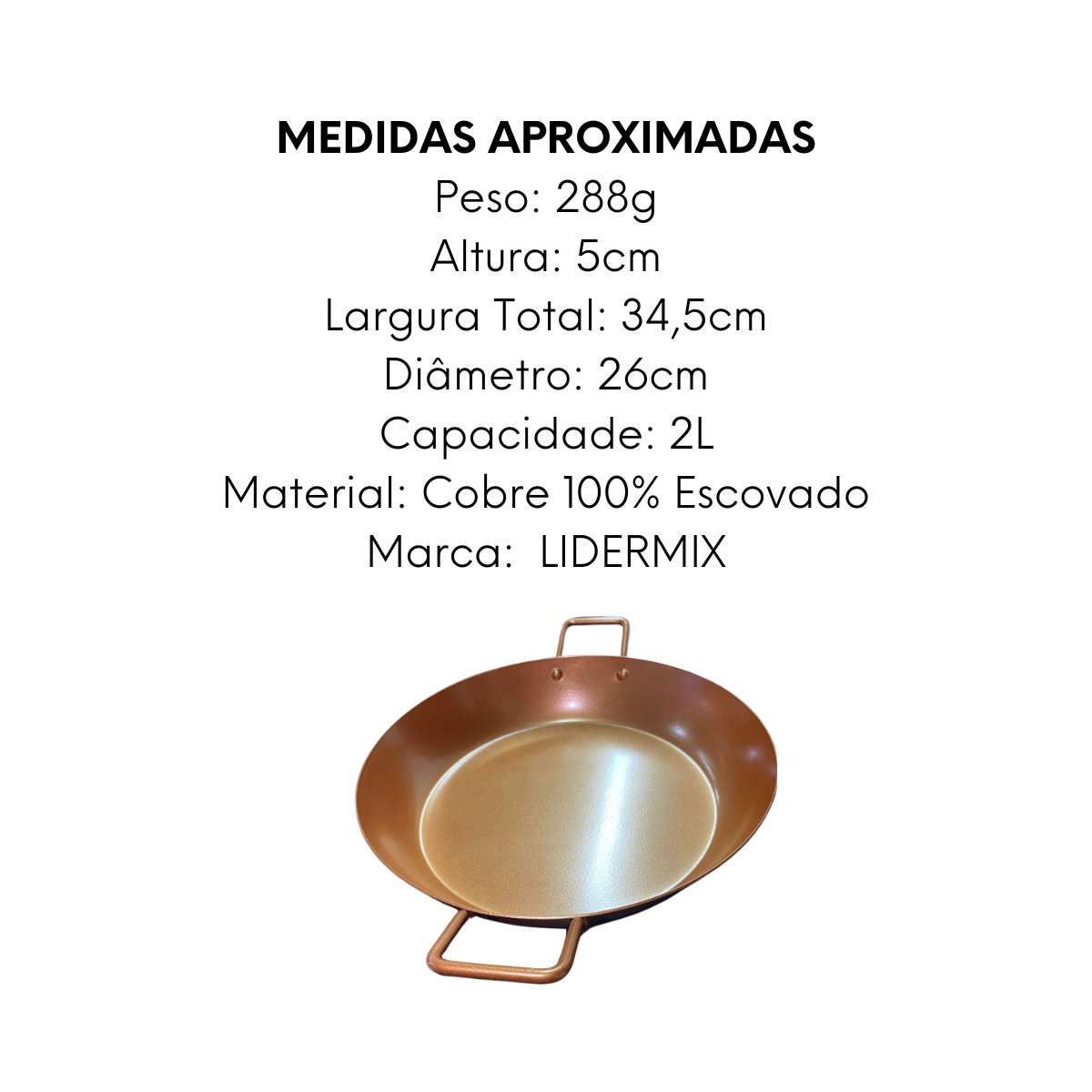 Frigideira Pergaminho Cobre RoseGold N26 - A Gourmet
