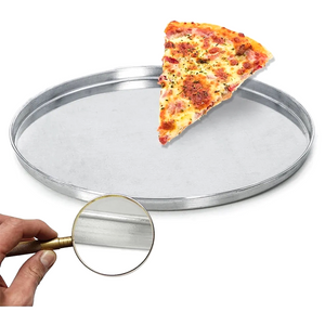 Forma de Pizza em Alumínio 40cm Polida Lidermix