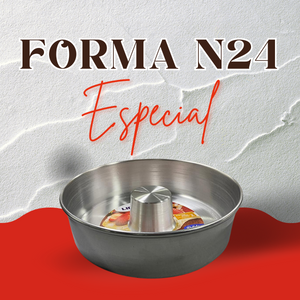Forma de Bolo Pudim N24 Polido Lidermix