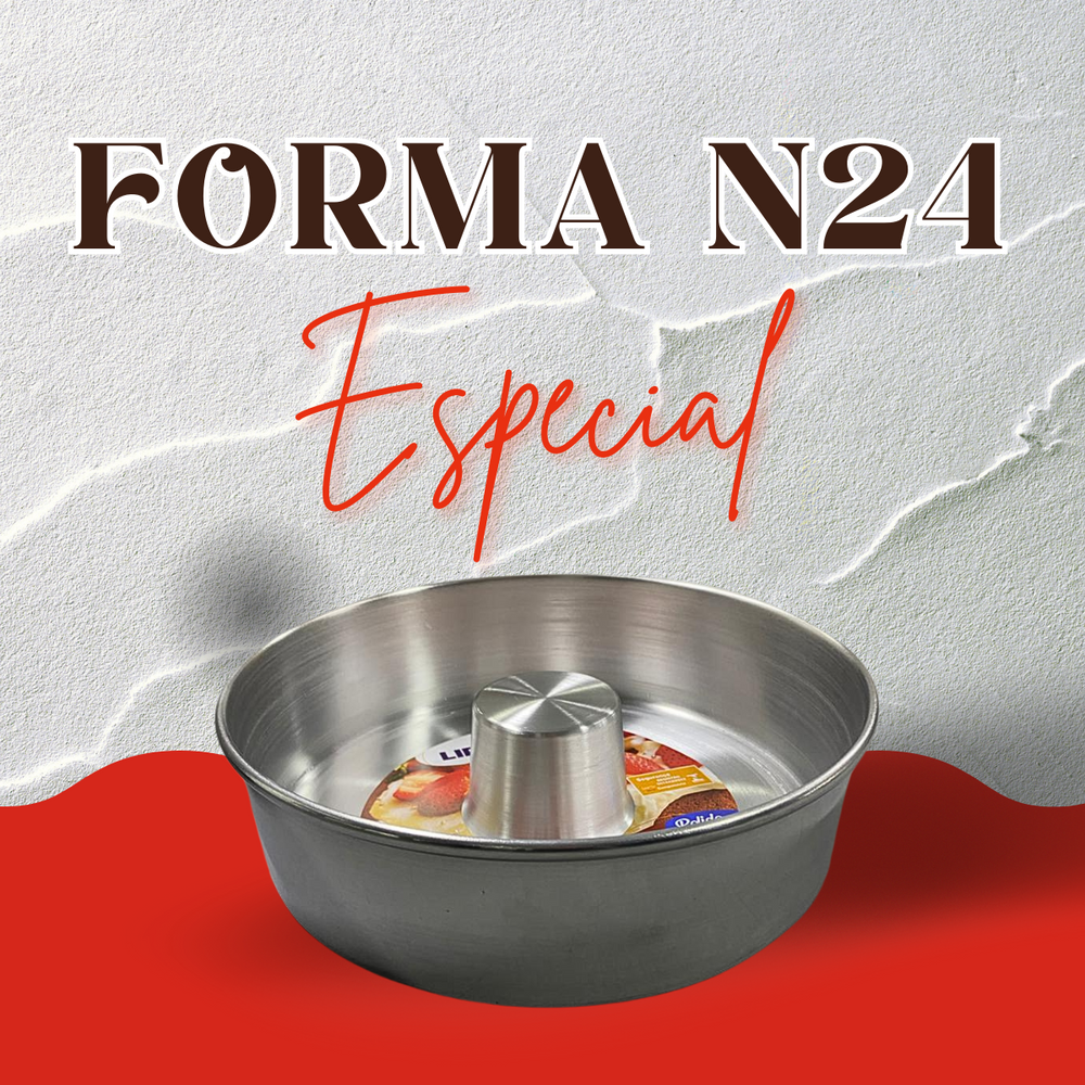 Forma de Bolo Pudim N24 Polido Lidermix