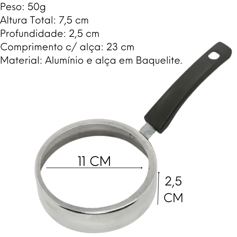 Modelador de Ovo em Aluminio Polido Lidermix