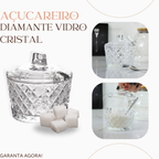 Açucareiro Diamante 250ml Vidro - A Gourmet