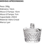 Açucareiro Diamante 250ml Vidro - A Gourmet