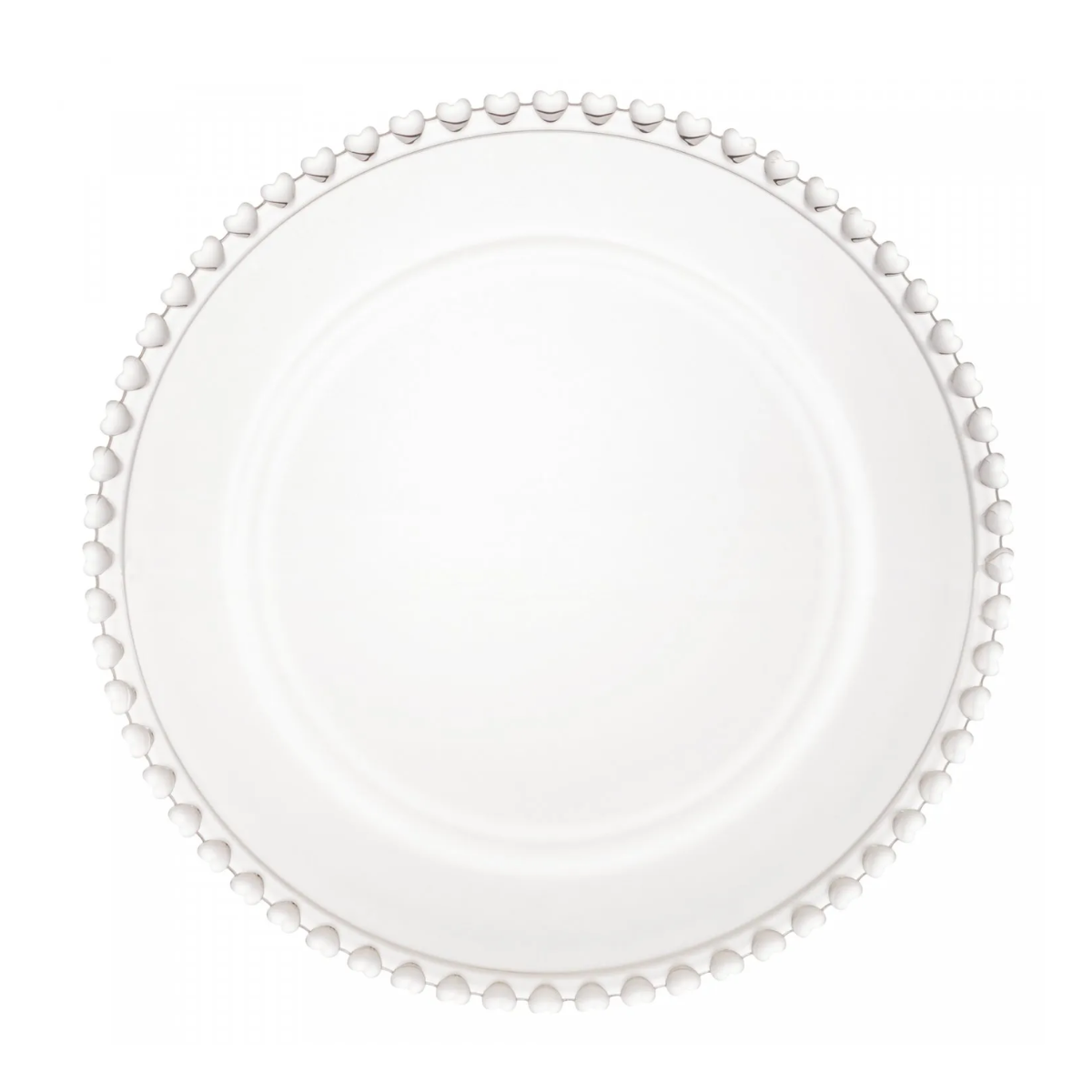 Sousplat cristal Coração Lyor 32 cm
