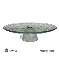 Boleira Ravena Base Cupula Vidro