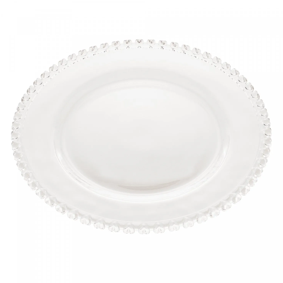 Sousplat cristal Coração Lyor 32 cm