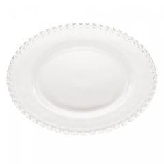 Sousplat cristal Coração Lyor 32 cm