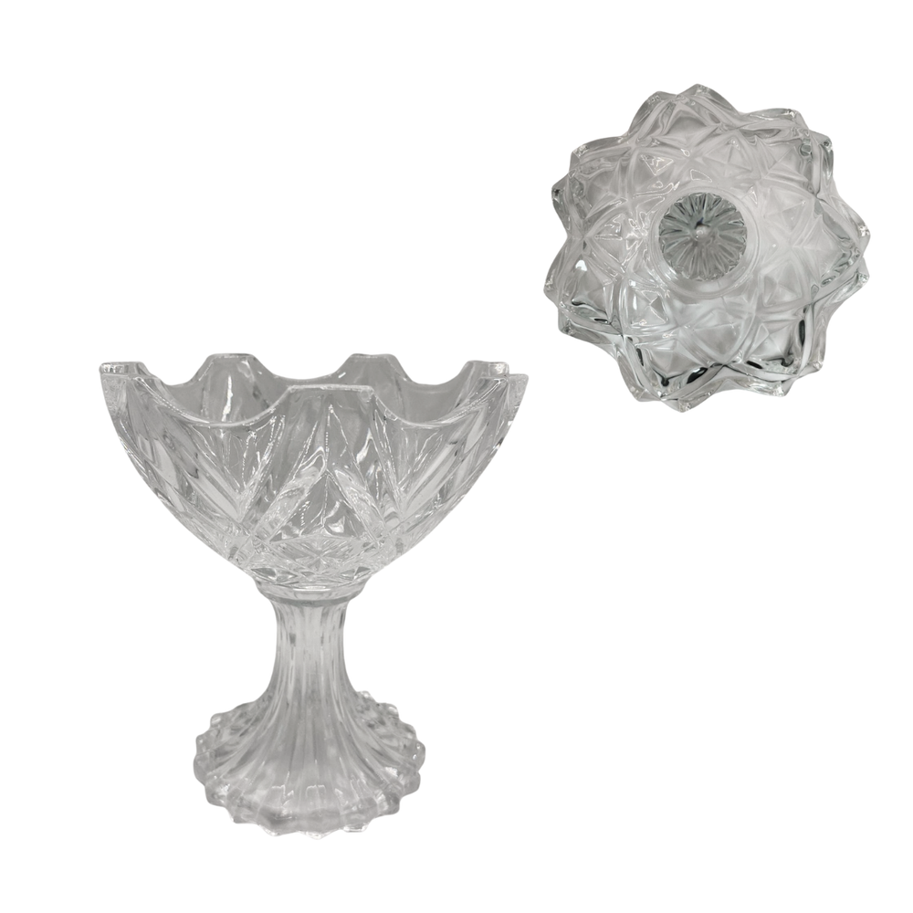 Potiche C/Pé Star Vidro Lyor - A Gourmet