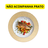 Sousplat Shine Dourado de Plástico - A Gourmet