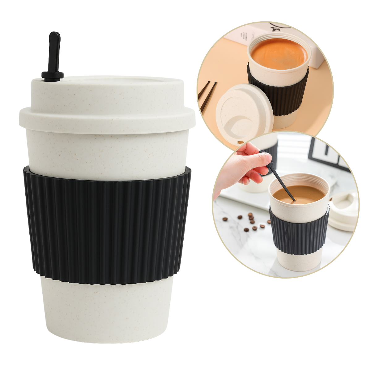 Copo café starbucks tampa mexedor 450ml