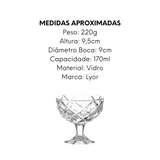 Taça Sobremesa Lyor de Vidro 170ml - A Gourmet