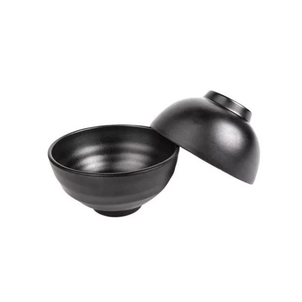 Tigela Bowl Melamina Tóquio Preto - A Gourmet