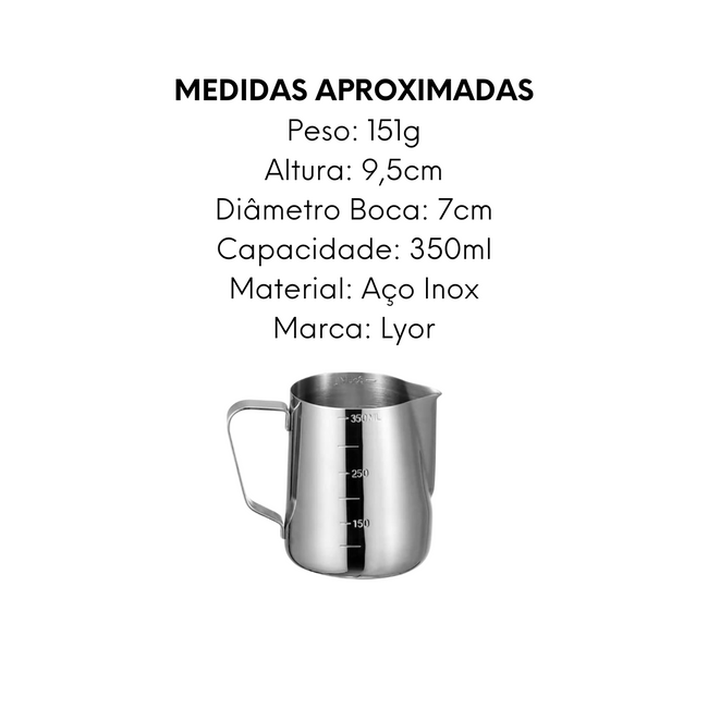 Leiteira de Aço inox 350ml Main Image