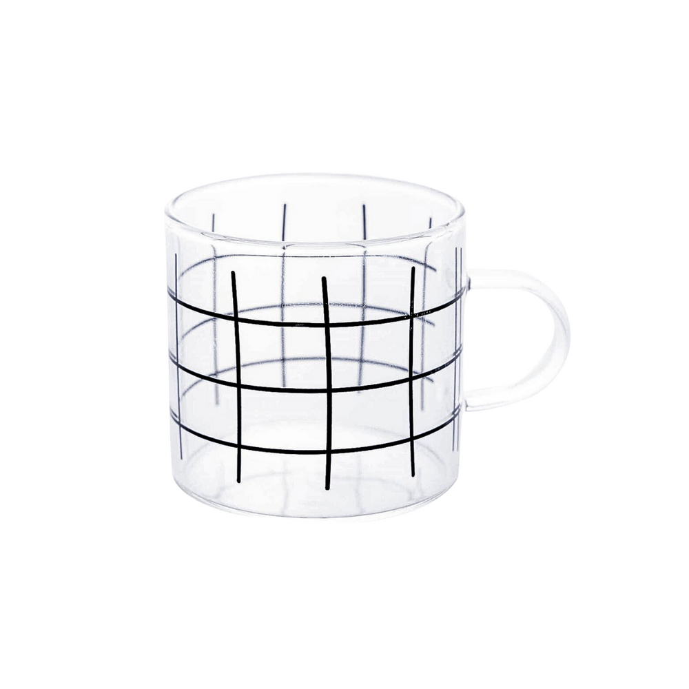 Caneca de Vidro Stripes 125ml Lyor