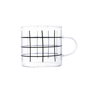 Caneca de Vidro Stripes 125ml Lyor