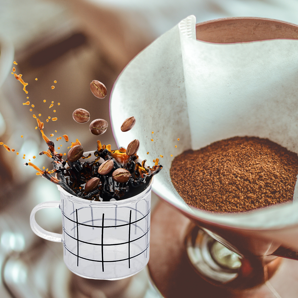 Caneca de Vidro Stripes 125ml Lyor